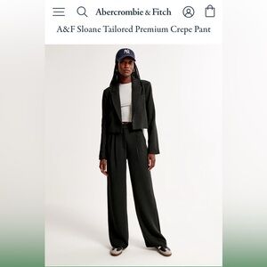 NWT Abercrombie & Fitch Sloane Tailored Premium Crepe Pants